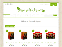 Tablet Screenshot of greenarkorganics.com